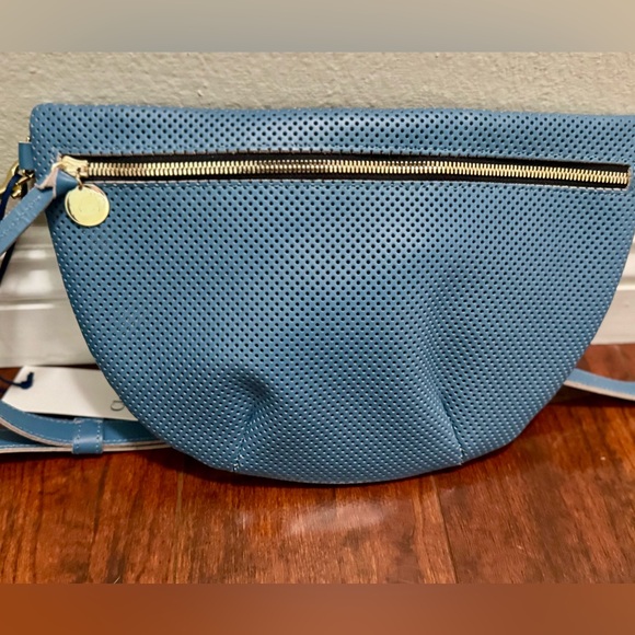 Clare V - Grande Fanny in Desert Blue Perforated *Brand New* - Picture 2 of 6